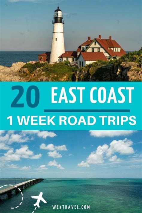 20 East Coast Highway Journeys With Maps 1 Week Itineraries