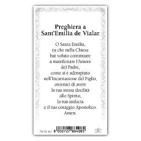 Holy Card Saint Emily De Vialar Prayer ITA 10x5 Cm Online Sales On