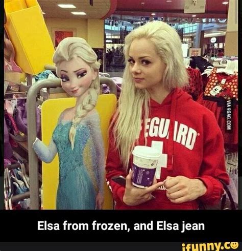 Elsa from frozen, and Elsa jean - Elsa from frozen, and Elsa jean - iFunny