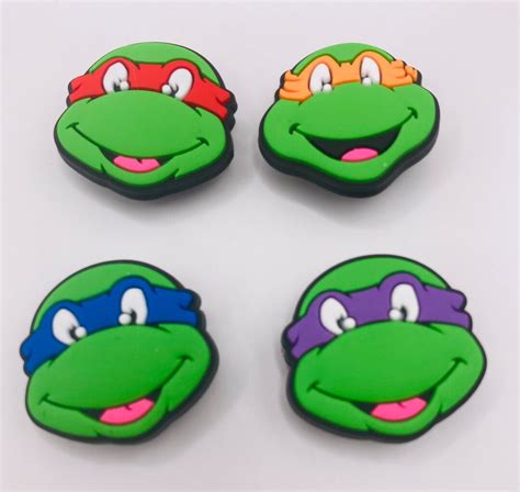 Teenage Mutant Ninja Turtles Jibbitz 4 Pack Of Croc And Shoe Etsy