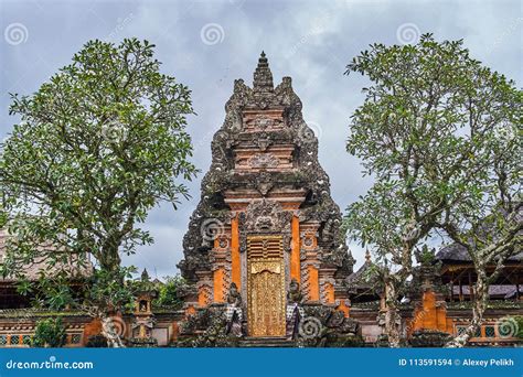 Pura Taman Kemuda Saraswati Temple In Ubud Bali Island Indonesia