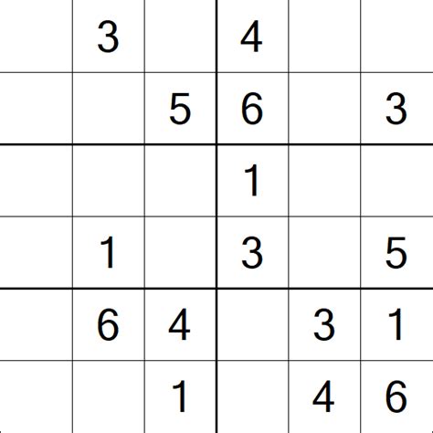 Sudoku 6x6 - Easy - Sudoku-Puzzles.net