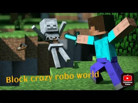 I Build My New Home Block Crazy Robo World Games YouTube