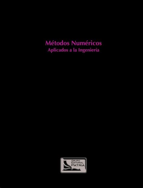 Pdf M Todos Num Ricos Aplicados A La Ingenier A Algoritmo