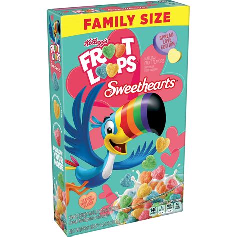 Buy Kelloggs Froot Loops Sweethearts Breakfast Cereal Fruit Flavored