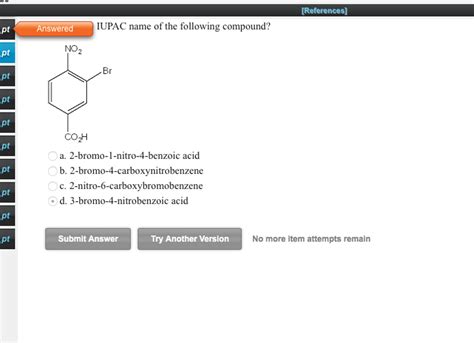 What Is The Iupac Name For The Following Compound