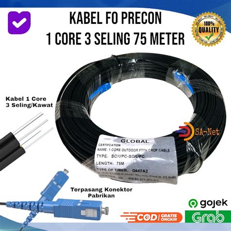 Kabel Fo Fiber Optin Precon Core Seling M Global Lazada Indonesia