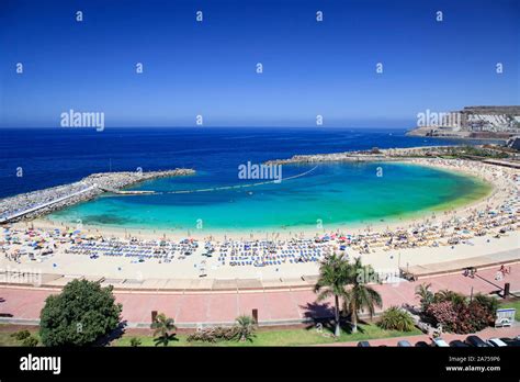 Canary Islands Gran Canaria Puerto Rico Playa De Los Amadores Stock