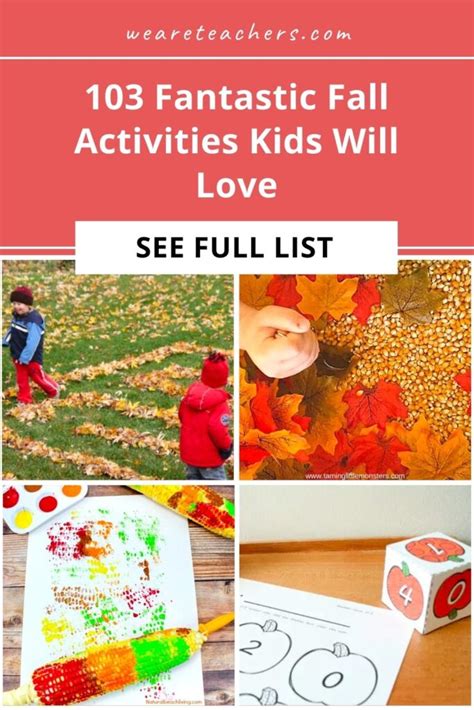 103 Fantastic Fall Activities Kids Will Love