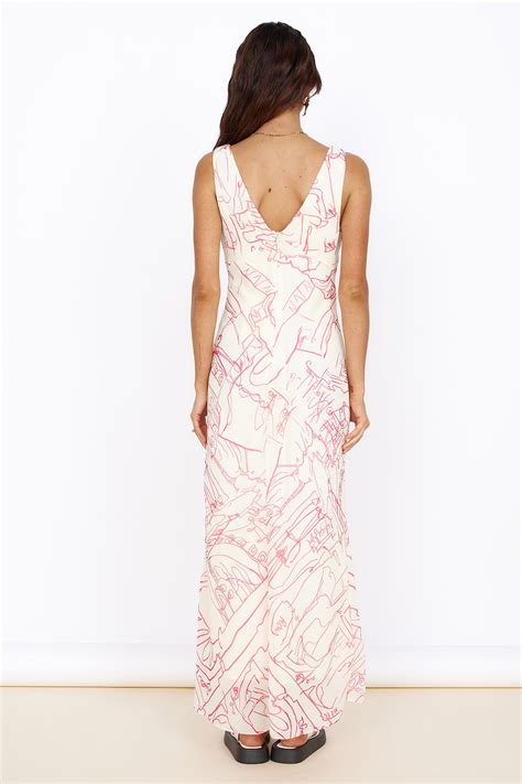 Beach Bliss Maxi Dress Pink Fortunate One