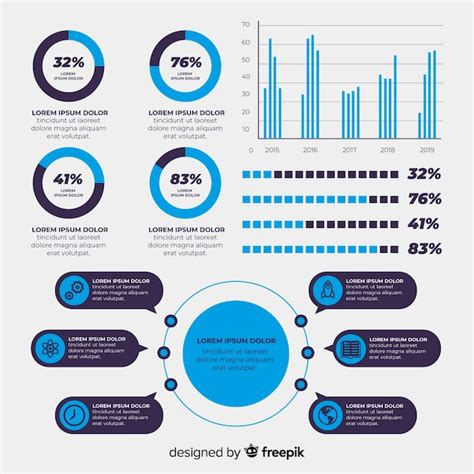 Mod Le D Infographie Design Plat Avec Graphique Vecteur Gratuite