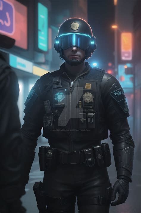 Cyberpunk Police 17 By Auctionpiccker On Deviantart