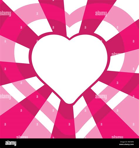 Heart Pattern Radiation Concentration Line Radial Pink Valentines