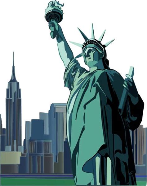 Statue Of Liberty Face Cartoon