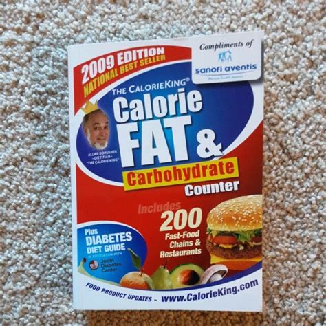 The Calorieking Calorie Fat And Carbohydrate Counter 2009 By Allan