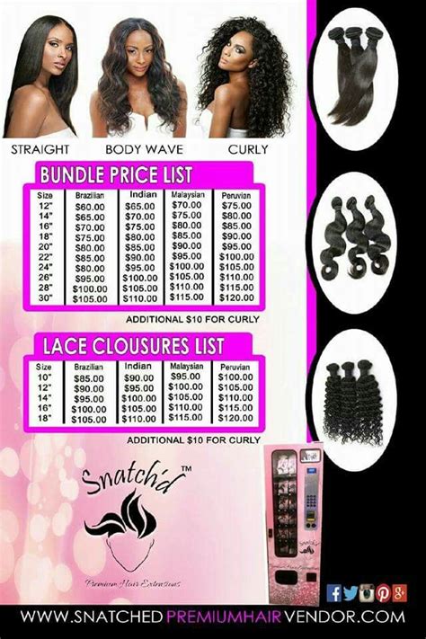 Price List Business Hairstyles Hair Bundle Deals Hair Boutique