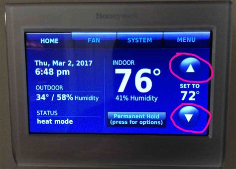 How to Change Honeywell Thermostat Temperature Setting | Tom's Tek Stop