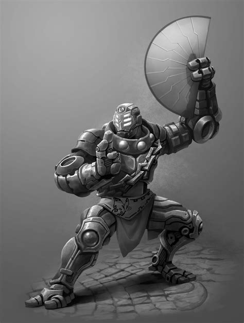 Art Warforged Monk Commission Rdnd