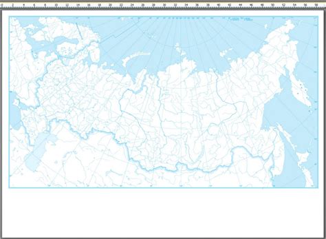 Физическая карта россии контурная распечатать