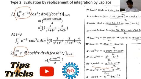 Laplace Transform Engineering Mathematics ⚡type Ii ⚡ Laplacetransform Csgt Sem3