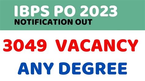 Ibps Po Notification Pdf Out For Vacancies Syllabus Exam