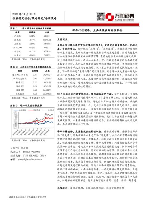 每周策略：跨年行情演绎，主要表现在结构性机会