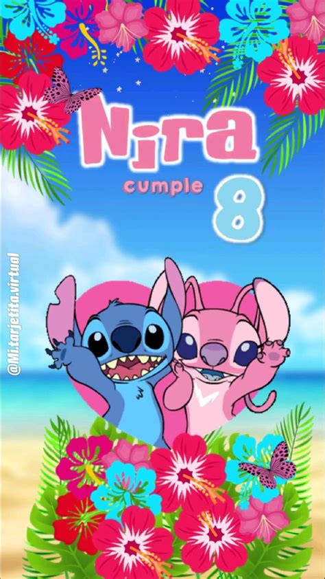 Invitaci N Digitalanimada De Stitch Y Angela Instagram Mi Tarjetita