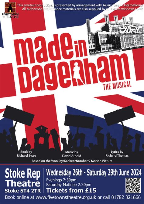 Made In Dagenham The Musical At Stoke Repertory Theatre Event Tickets