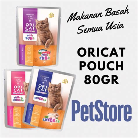 Jual Ori Cat Pouch Gr Oricat Sachet Makanan Kucing Adult Kitten