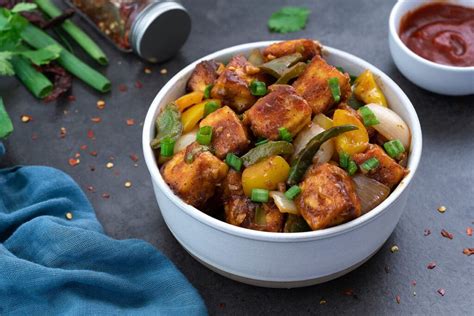 Chilli Paneer Recipe Dry And Gravy Yellow Chili S