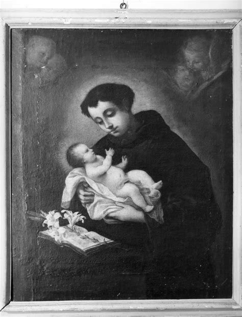 Sant Antonio Da Padova Con Il Bambino Dipinto Post 1640 Ante 1660