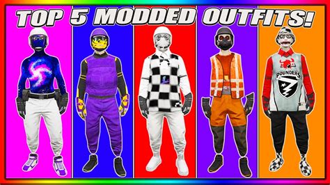 TOP 5* BEST MODDED OUTFITS IN GTA ONLINE! HOW TO GET MULTIPLE MODDED ...