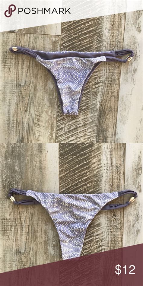 Lavender Snake Skin Cheeky Bikini Bottoms Cheeky Bikini Bottoms