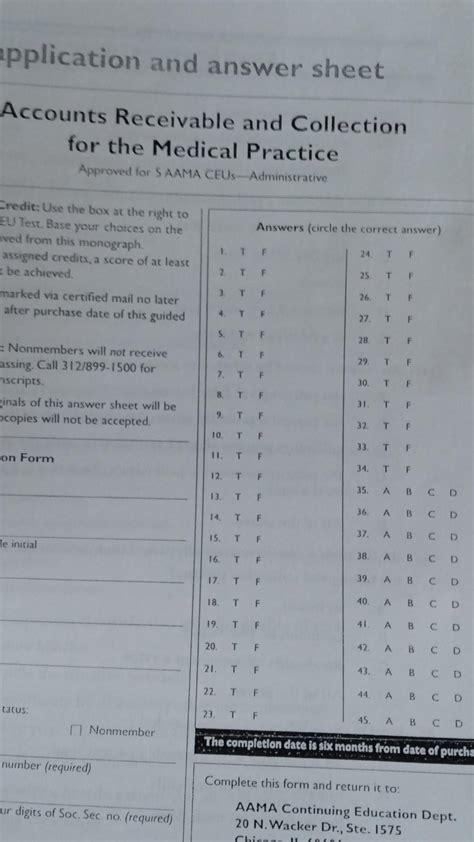 Solved Application And Answer Sheet Accounts Receivable And