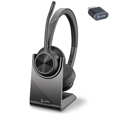 Poly Voyager 4320 Uc Wireless Headset With Charge Stand Usb C 218479 01 77z31aa Headset Store