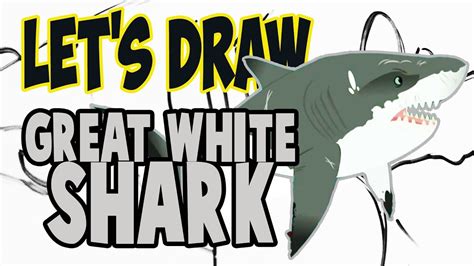 Drawing Great White Shark From Wild Kratts Basic Shapes And Lines