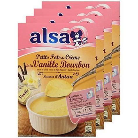 Alsa Préparation Crème Dessert Vanille Saveur d Antan 2 Sachets 120 g