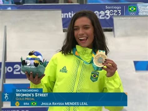 Rayssa Leal fatura 1º ouro do Brasil no Pan de Santiago JD1 Notícias