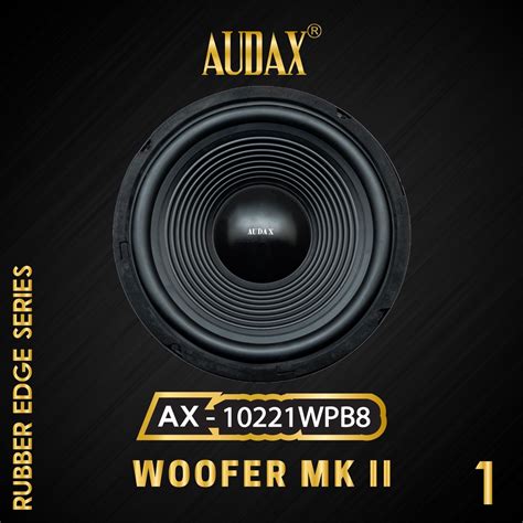 Jual Audax Speaker Pasif 10 AX 10221 WPB8 Rubber Edge Series Woofer