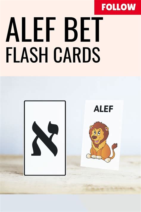 Hebrew Alphabet Flash Cards