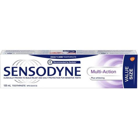 Sensodyne Multi Action Toothpaste For Sensitive Teeth Whitening 135