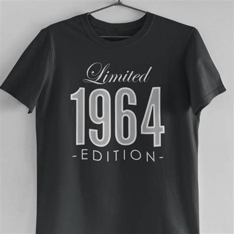 Limited Edition 1964 Birthday Shirt 57th Birthday Tshirt For Etsy Uk