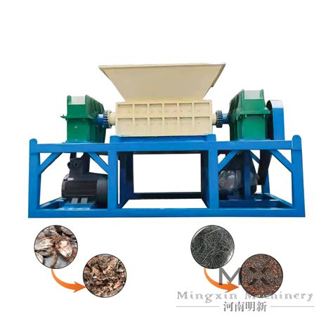 Plastic Recycling Shredding Paper Shredder Machine Twin Shaft