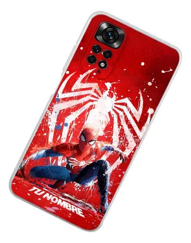 Funda Para Xiaomi Spiderman Personalizada Nombre Meses Sin Intereses