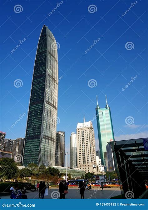 Shenzhen Urban Architecture Landscape Jingji 100 Editorial Photography