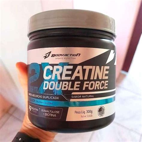 Creatine Double Force 300G Natural Body Action Eba Promoção