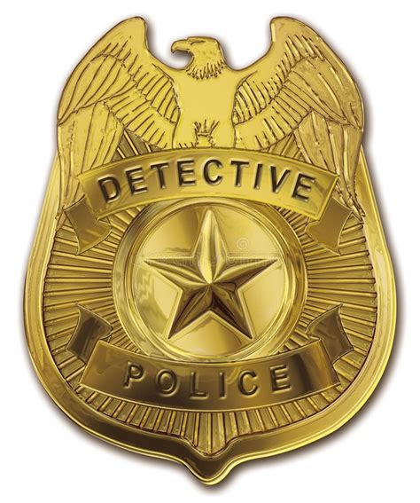 Detective Police Badge Stock Illustration Illustration Of Gold 14931274