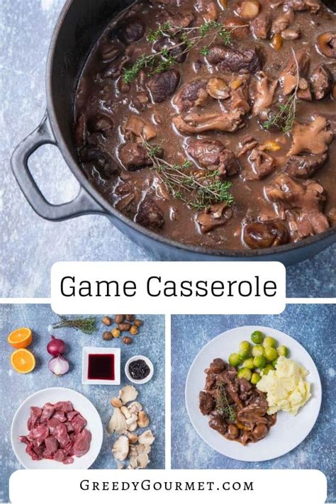 Game Casserole A Game Casserole With Mushrooms Port And Blackcurrant