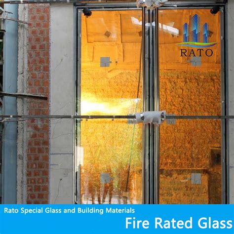 High Quality Fire Resistant Rated Glass Tempered Anti Fire Protection Glass For Building Windows