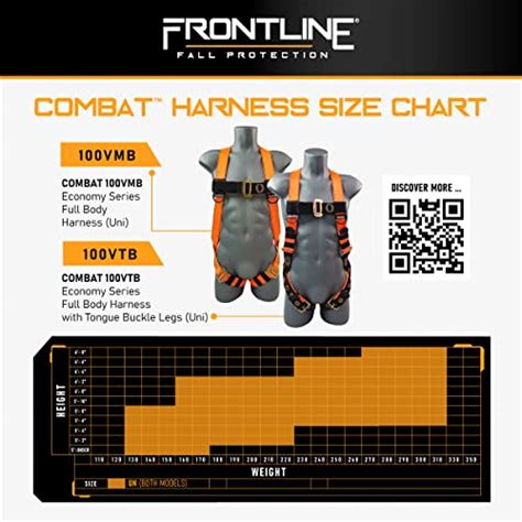 Frontline Vtb Combat Economy Series Full Body Harness With Tongue